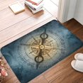 thumbnail image 4 of Honeii Vintage Compass Pattern Door Mat, Welcome Door Mats Outdoor Indoor, Stain and Fade Resistant, Non-Slip Entry Matfor Bedroom, Bathroom, Kitchen, 4 of 7