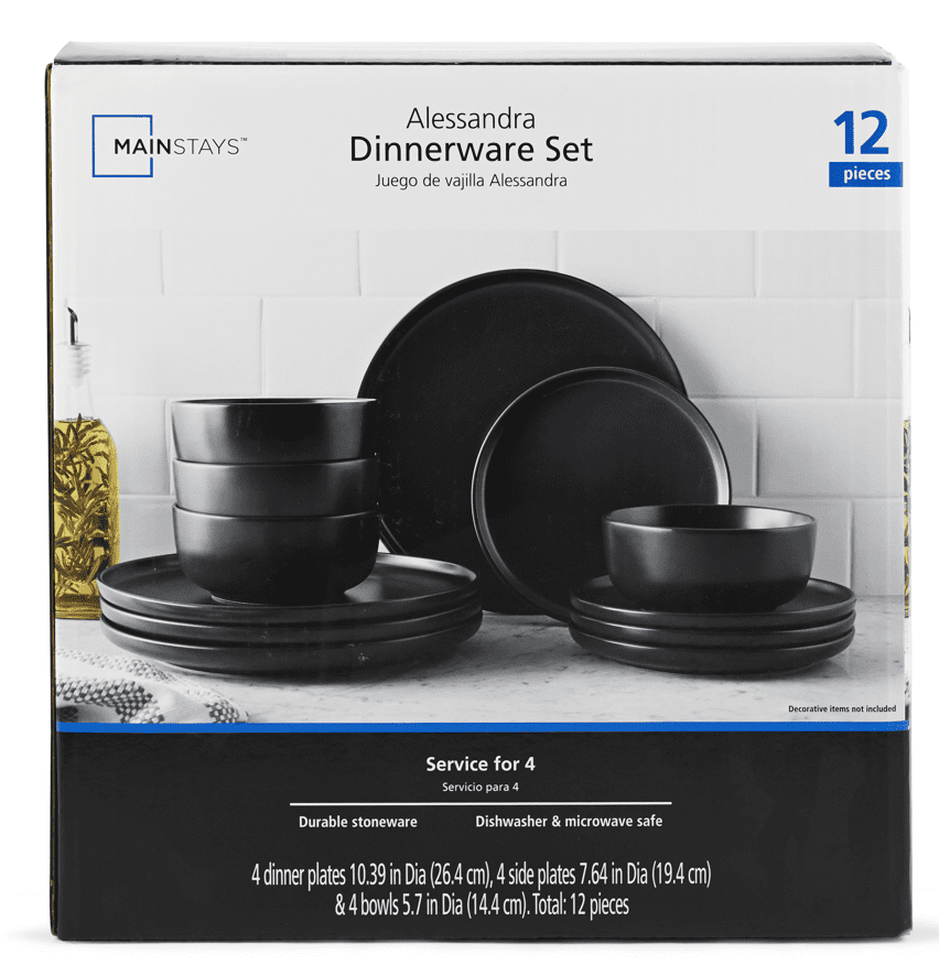 Matte Black Edan Dinnerware Collection