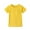 Yellow, variant on Kctiaxy Girls Tops Trendy Crew Neck Short Sleeve Plain T-Shirt Casual Comfy Loose Fitting Going Out Tops Basic Tee with Heart Pocket