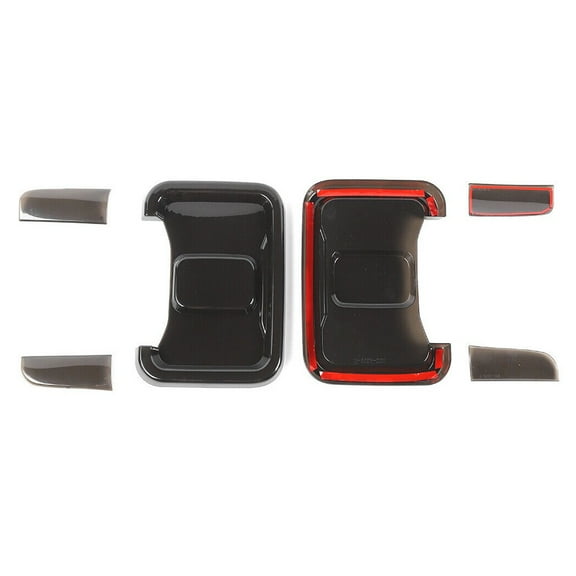 KAIHUIXING 2X Back Tail Light Covers Rear Light   Smoky Black for Jeep for Gladiator Altitude 20 22 & Mojave/Overland/Rubicon/Sport S 20-23 & High Altitude/Willys Sport 21-23