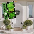 thumbnail image 2 of St Patricks Day Flag 28 X 40 Double Sided - Shamrock Hat St. Patrick''s Day Flag Burlap Large House Flag Outdoor March Irish Farmhouse Porch Decoration Decorative Flags for Outside, 2 of 6