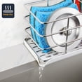 thumbnail image 3 of Stainless Steel Kitchen Sink Caddy, Sink Organizer with Non-slip Rubber Feet, Rustproof Sponge Holder for Enhanced Storage & Hollow Bottom Design (Multifunctional), 3 of 5