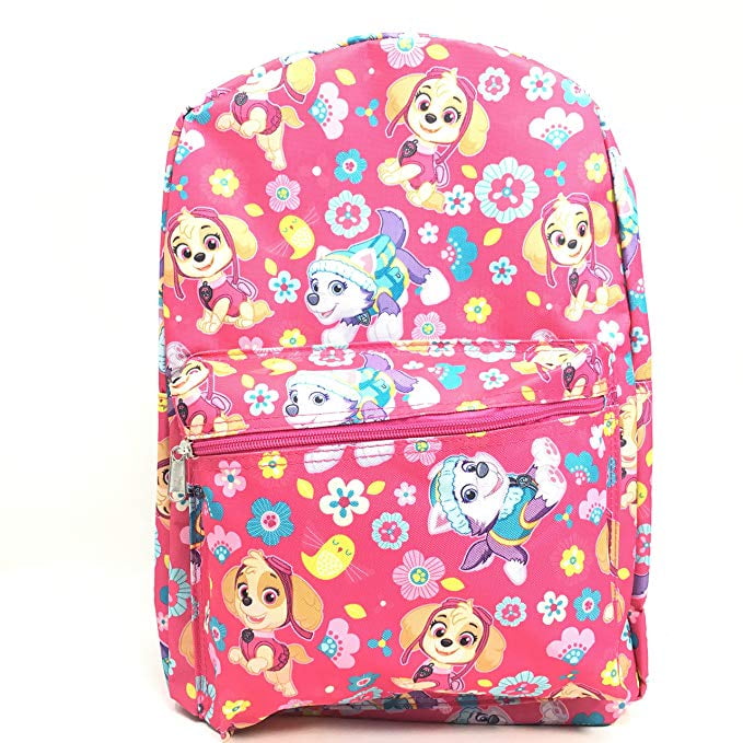 Skye And Everest Pink 16" New 129996 Paw Patrol Backpack 