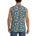 thumbnail image 4 of Easygdp Corgi with Flowers Men's Breathable Tank Tops Sleeveless Sporty T Shirts for Basketball, Mountaineering, Bodybuilding -Small, 4 of 8