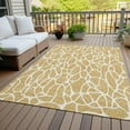 thumbnail image 6 of Addison Rugs Chantille Indoor/Outdoor Transitional Geometric Gold Washable Rectangle Rug, 3' x 5', 6 of 6