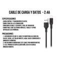 thumbnail image 2 of Cable Carga Rápida Y Datos Compatible Con iPhone Usb 2metros, 2 of 8