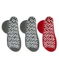 thumbnail image 5 of Pack of 3 Pairs - XXXL Non-Skid Bariatric Extra Wide Slipper Socks for People with Swollen feet Diabetes & Edema (2 Grey 1 Red), 5 of 6