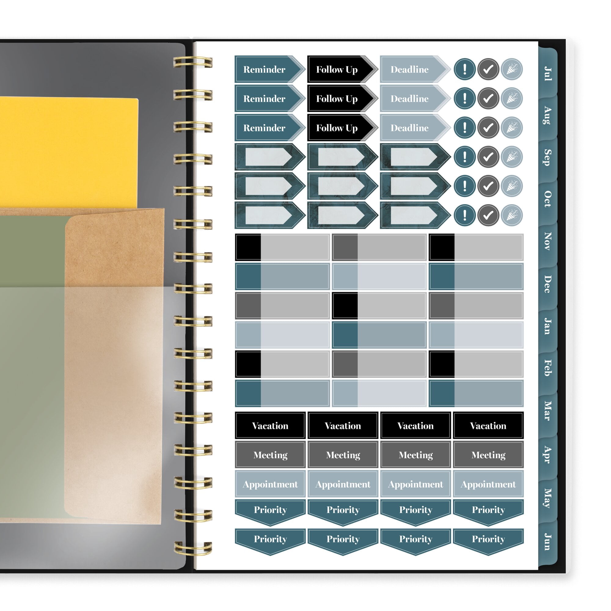Mead Cambridge Tundra Academic 2026-2027 Weekly Monthly Planner Small 5 12 x 8