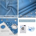 thumbnail image 6 of Blackout Curtains for Bedroom, Modern Blue Room Darkening Window Drapes for Living Room, Abstract Diamond Luxury Gradient Thermal Insulated Grommet Curtains, 52x63 inch, 2 Panels, 6 of 9