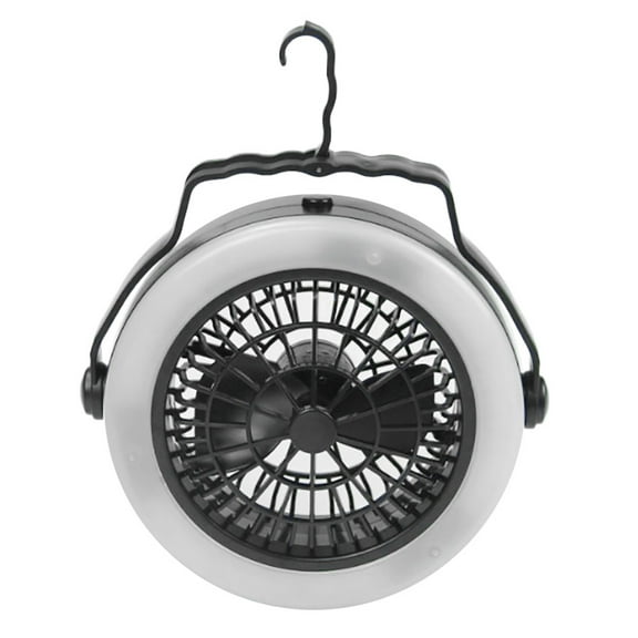 Tent Fan Light under $5! CQCYD Tent Fan with LED Light, Camping Gear Outdoor Portable Lamp, Hanging Fan Light for Hiking, Battery Powered Fan for Tent