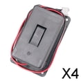 thumbnail image 1 of Paquete de 4-6 cajas de batería de 9V para bajo de guitarra activa con resorte de contactos y 2 pines 4 piezas, 1 of 8