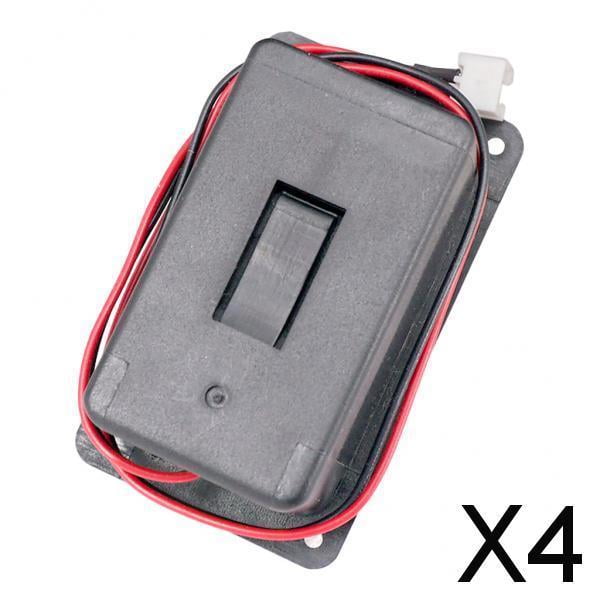 Paquete de 4-6 cajas de batería de 9V para bajo de guitarra activa con resorte de contactos y 2 pines 4 piezas