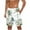 White, variant on Mens Swim Trunks Holiday Hawaiian Floral Beach Shorts Quick Dry Board Shorts Bathing Suit with Pockets