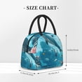 thumbnail image 2 of Salouo Underwater Dolphin Scene for Insulated Lunch Bag for Women/Men - Leakproof Cooler Tote Bag Organizer - Reusable Lunch Box for Office Picnic Hiking Beach-One Size, 2 of 6