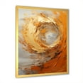 thumbnail image 3 of Designart "Spiraling In The Golden Gyre" Abstract Spirals Picture Framed Wall Art Living Room, 3 of 5