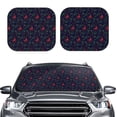 thumbnail image 2 of Saiise Christmas Deer for Foldable Car Sun Shades (2-Pack) Offer Sun Protection with an Easy-fold Design for Convenient Windshield Shading-Small, 2 of 6