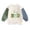 Green, variant on Krdevn Kids Big Bro Letter Embroidery Color Block Sweatshirt Casual Long Sleeve Pullover,6-12 Months