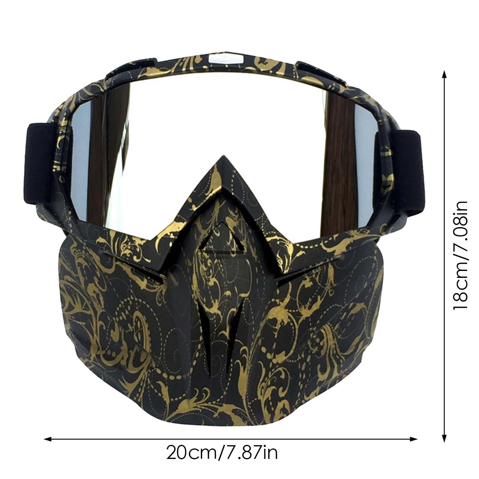 AJGRHE Motorcycle Goggles Off Road Racing Eyewear for Ski Wind and Riding Glasses A