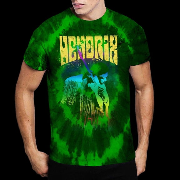 Jimi Hendrix Unisex T-Shirt Hear The Vibe (Wash Collection) (Medium)