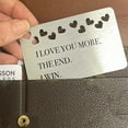 thumbnail image 6 of Momihoom I Love You More Metal Wallet Card, Valentine's Day Boyfriend Husband Wife Gift, Sentimental Keepsake, Anniversary Wallet Insert Card Gifts for Him, 6 of 9