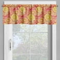 thumbnail image 2 of Ambesonne Pale Pink Window Valance, Romantic Roses Garden, 54" X 18", Yellow Coral Pink, 2 of 5