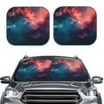 thumbnail image 2 of Hirioo Cosmic Paint Swirl for 2PCS Windshield Sun Shade Foldable | Front Windshield Shade for Sun, Heat and UV Rays-Small, 2 of 6