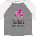thumbnail image 4 of Inktastic My Great Grandma Loves me with Two Flamingos Boys or Girls Long Sleeve Baby Bodysuit, 4 of 5