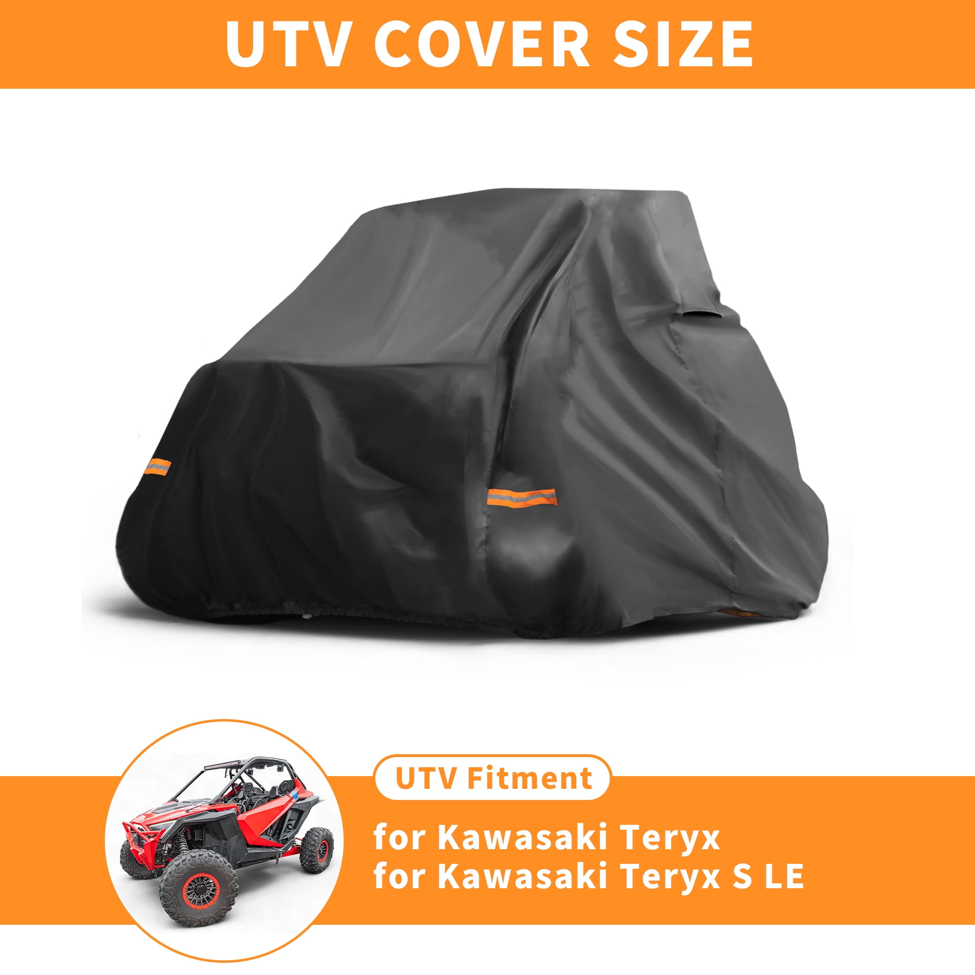 Unique Bargains UTV Cover for Kawasaki Teryx 2 Seaters Waterproof Side by Side Cover