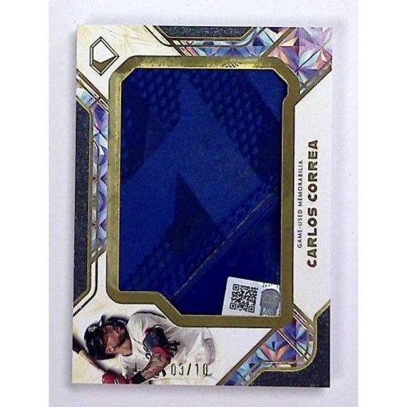 Collectible 2025 Topps Diamond Icons Relic #PPR-CC Carlos Correa Used Jersey 3/10 Minnesota Twins MLB Baseball Trading Card