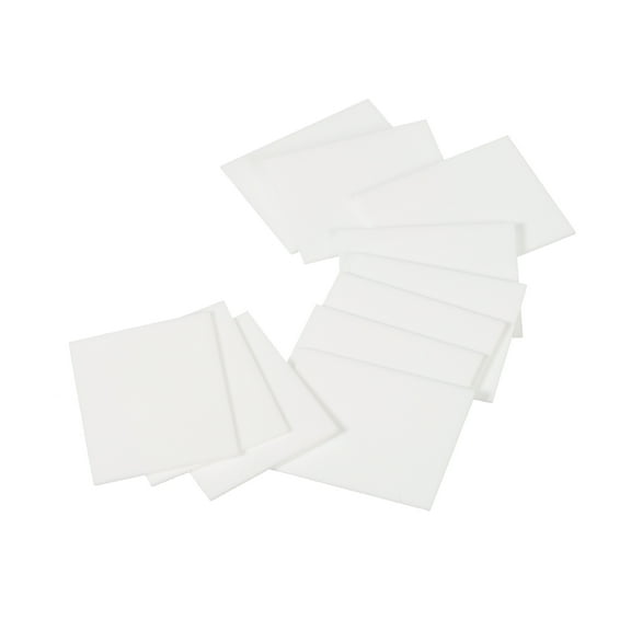 Alumina Ceramic Sheet Cooling Pad Insulating Sheet 50pcs for MOS Transistor 25x20x0.65mm(1x0.8x0.03")