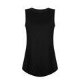 thumbnail image 6 of Ersazi Womens Summer Crewneck Tank Top Womens Tops Sleeveless Yoga Vest Shirt Summer Casual Workout Tees Black S, 6 of 8