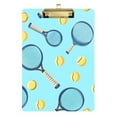 thumbnail image 6 of ALAZA Plastic Clipboard A4 Letter Size Decorative Clipboards for Students Women Men 9" x 12.5" Tennis Racket Ball on Blue, 6 of 6