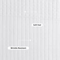 thumbnail image 5 of Mainstays Crinkle Quilt, Twin/XL, White, Soft Wash Microfiber Bedding, 5 of 8