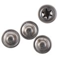 thumbnail image 3 of 4Pcs Durable Cotter Pin Replacement Hand Trucks Silver Spring Steel Pushnut Cap Stud Permanent Washer Caps Zinc Mech Finish Push-on Pushnut Caps, 3 of 7