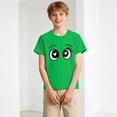 thumbnail image 2 of enyan Boys T Shirts Unisex Soft Kids Crewneck Cotton Tshirts Short Sleeve Solid Girls Tee Shirts,Green,9-10 Years, 2 of 4