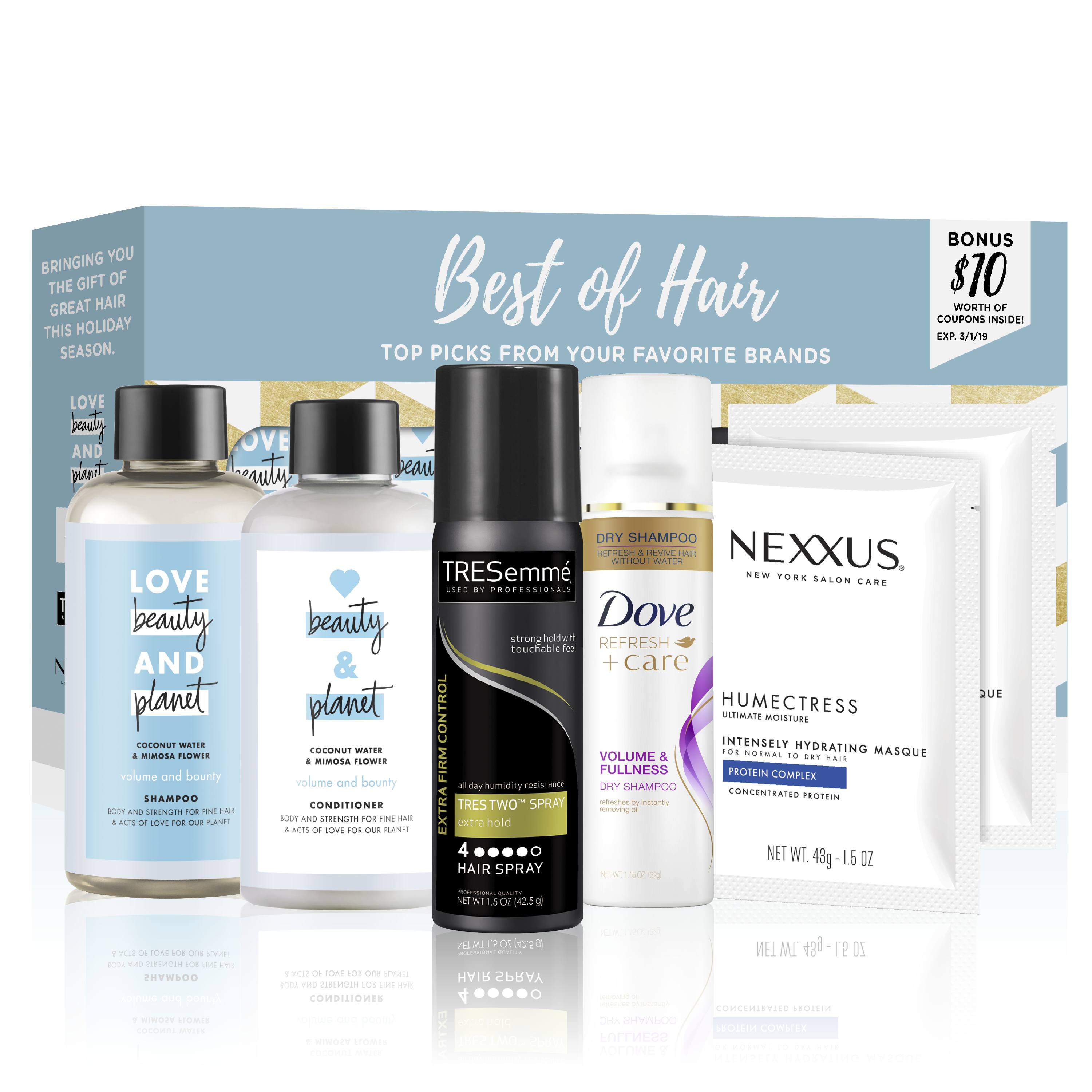 Best Of Hair 6Pc Gift Set (Shampoo, Conditioner, Dry Shampoo, Hair