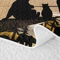thumbnail image 5 of Erosebridal Vintage Lake Bear Quilt Full,Mountain Pine Silhouette Full Bedspread Sets For Boys,3-Piece, 5 of 7