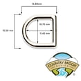 thumbnail image 4 of 50 - Country Brook Design® 3/8 inch Die Cast Square Bottom D-Rings, 4 of 7