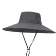 thumbnail image 2 of Sun Hat Summer Bucket Hats with Upf 50+ Uv Sun Protective Sun Hats Fat People Big Head Around Thin Hat Men Summer Outdoor Large Number More Than 60Cm Visor Hat Women, 2 of 3