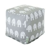Majestic Home Goods Ellie Indoor Ottoman Pouf Cube