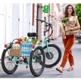 thumbnail image 3 of Gocio Electric Tricycle for Adults, Peak 500W Motor Electric Trike 48V 10.4AH UL2849 Battery, Cargo Motorized Tricycle, Shimano 7 Gears 3-Wheel Electric Bike for Adults & Seniors, 3 of 13
