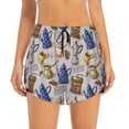 thumbnail image 2 of Goofa Antique Vintage Teapot Coffee Grinder Printed Women 2 in 1 Running Shorts,Quick Dry Athletic Workout Shorts,High Waisted Athletic Shorts with Liner Pockets-XX-Large, 2 of 9