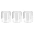 thumbnail image 1 of Cute Mini Desktop Can Transparent Set For Home Dorm And Stylish Paper Desk Organization Accessories 3PCS, 1 of 5