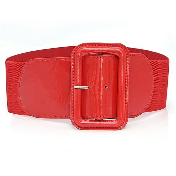 Women's Red Elastic Belt With Down Jacket Closing Waist Seal Wide Belt Brown Black Belts for Men without Buckle Waist Belts for Women for Dresses Belts for Men Size 34 Belt Squeak Belts for Big Men