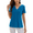 Blue, variant on Weardear Womens V Neck Short Sleeve T-Shirts Summer Cute Basic Tops Dressy Casual Blouses