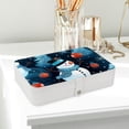 thumbnail image 6 of Christmas Portable PU Leather Jewelry Organizer Stand Display Case Earring Organizer with Removable Compartment, 6 of 6