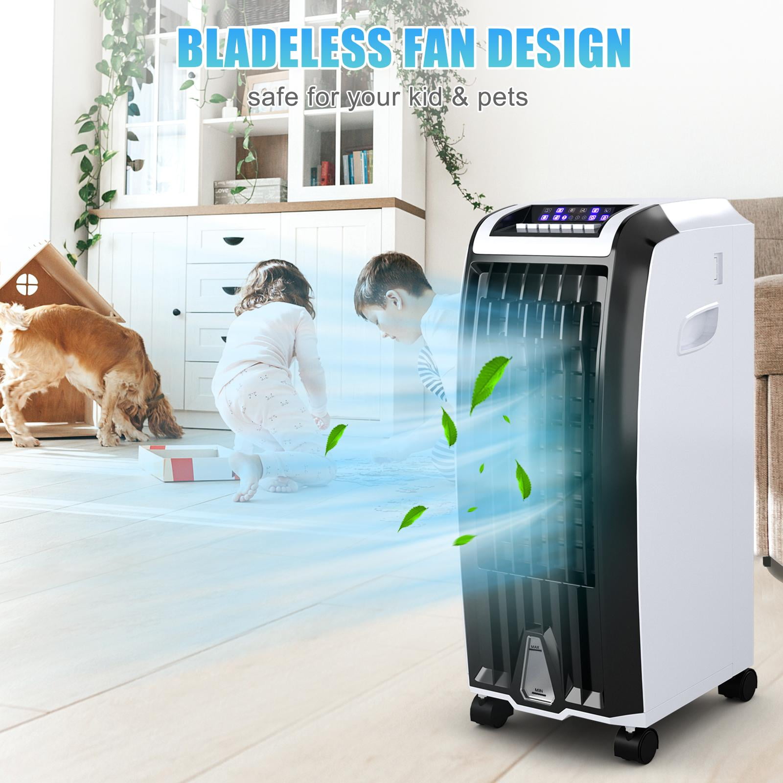 Giantex Evaporative Air Cooler, Portable Cooling Fan W/humidifier