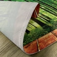 thumbnail image 5 of Ambesonne Nature Place Mats Set of 4, Sunlight Forest Trees, Standard Size, Green Brown, 5 of 6