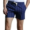 thumbnail image 2 of Clearance Mens Shorts, Mens Casual Fashion Stripe Printed Shorts Elastic Waist Solid Shorts Pants, 2 of 4