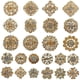 thumbnail image 3 of Paquete de 24 broches de diamantes de imitación, broches florales de moda para mujer para de Oro jinwen Pin de broche de perlas, 3 of 7
